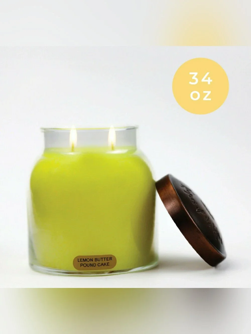 LEMON BUTTER POUND CAKE -A Cheerful Giver, Strong Scented Candle, 34 oz